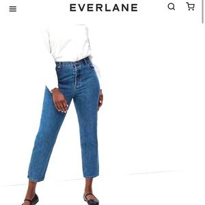 Everlane The Curvy 90s Cheeky Jean, ankle length in size 25